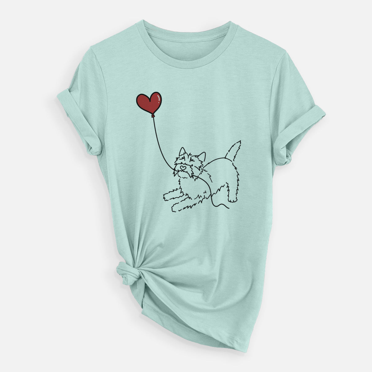 Cairn Terrier Heart String - Unisex Crewneck