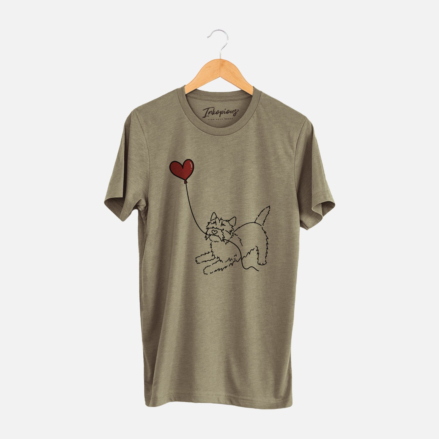 Cairn Terrier Heart String - Unisex Crewneck