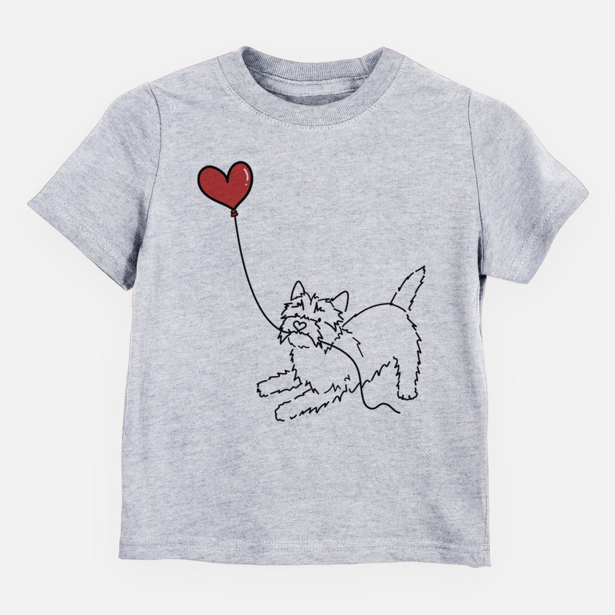 Cairn Terrier Heart String - Kids/Youth/Toddler Shirt