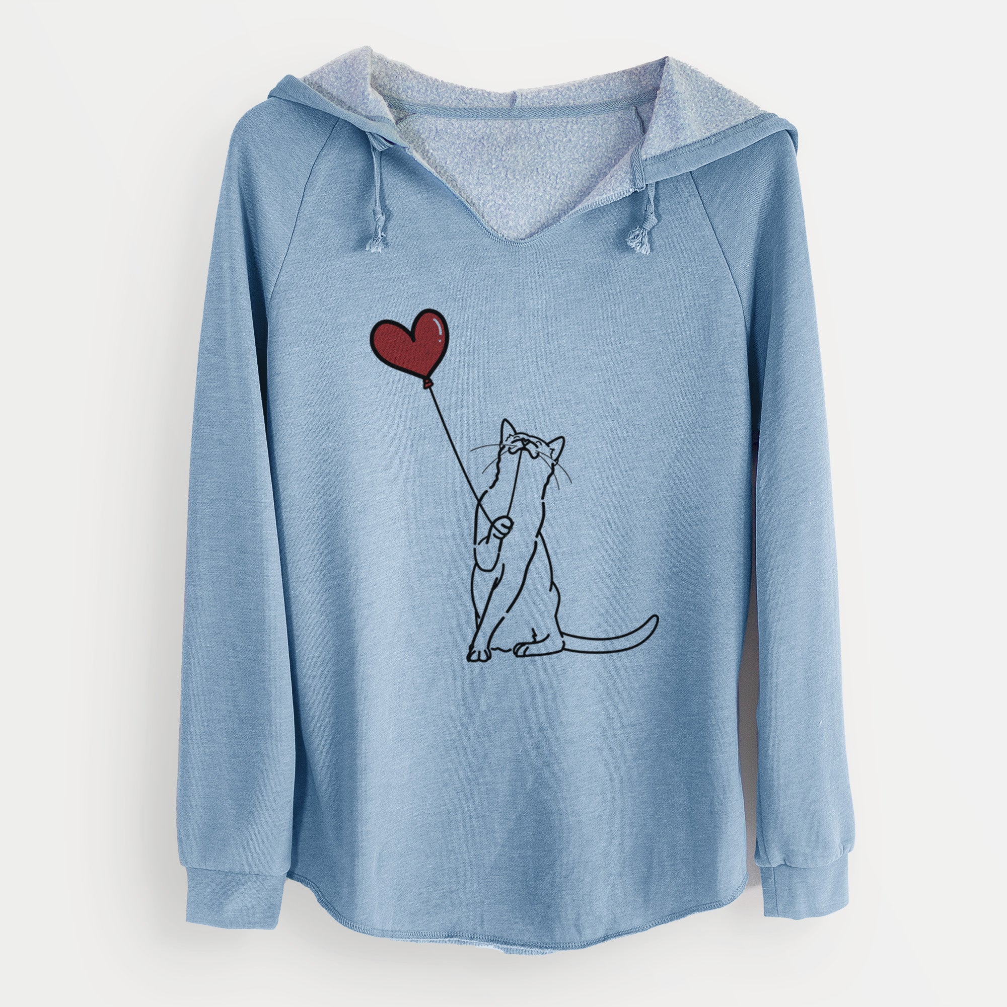 Cat Heart String - Cali Wave Hooded Sweatshirt