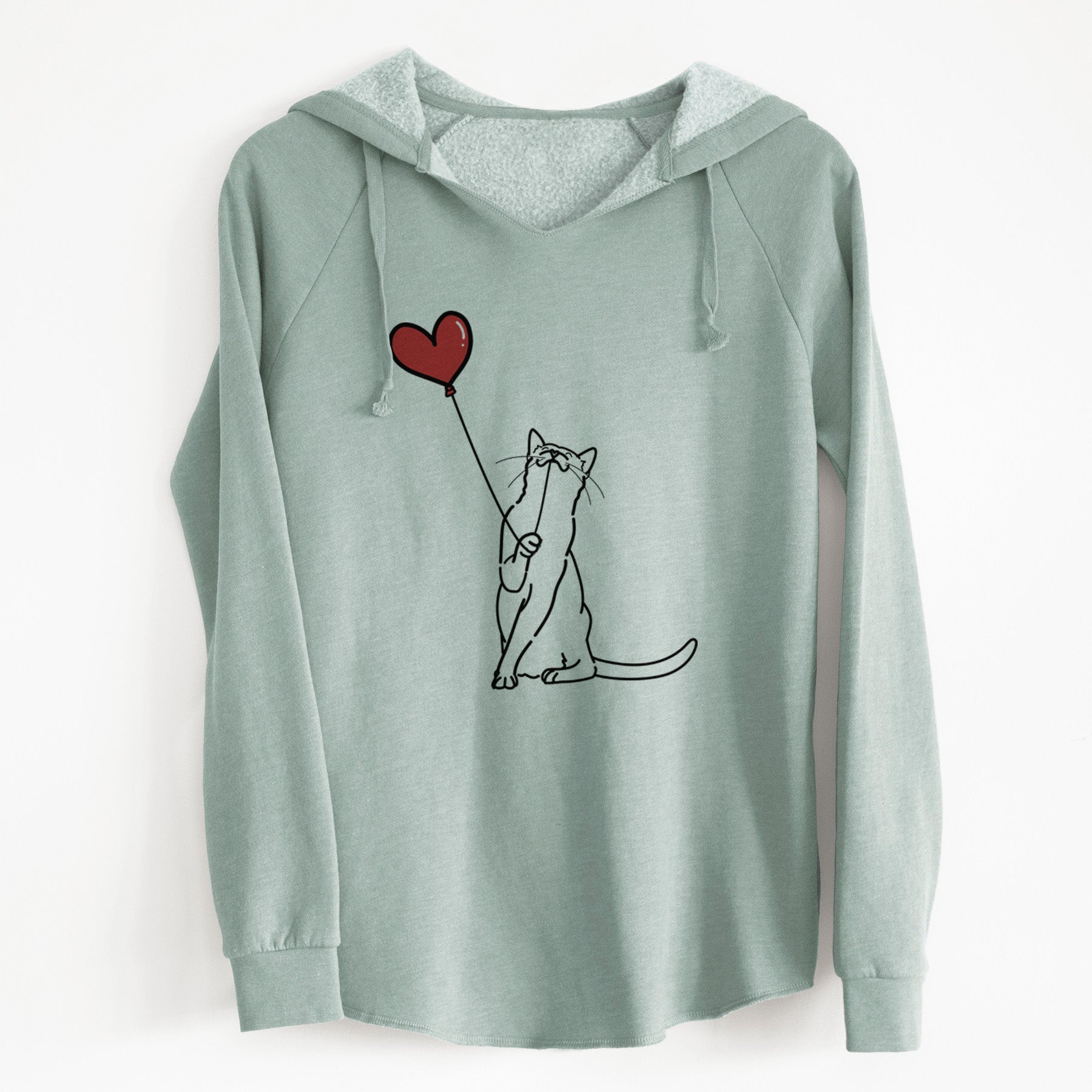 Cat Heart String - Cali Wave Hooded Sweatshirt