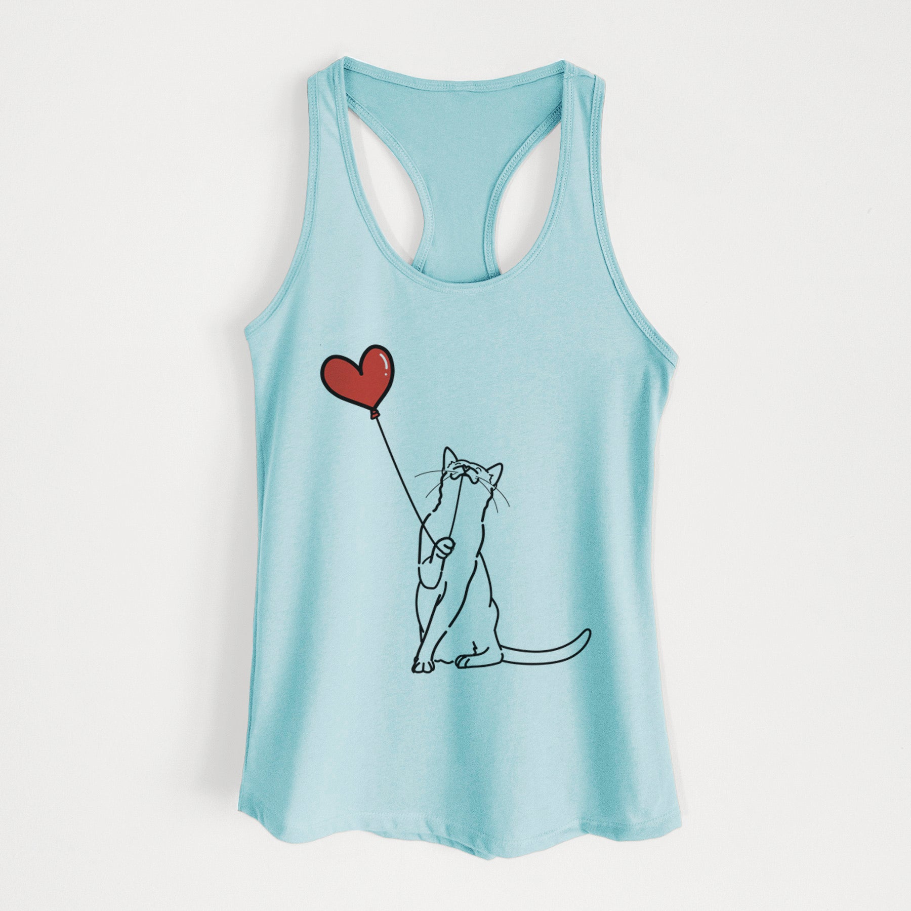 Cat Heart String - Women's Racerback Tanktop