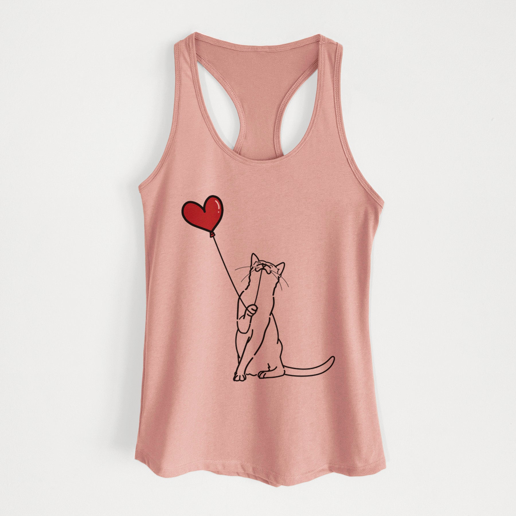 Cat Heart String - Women's Racerback Tanktop