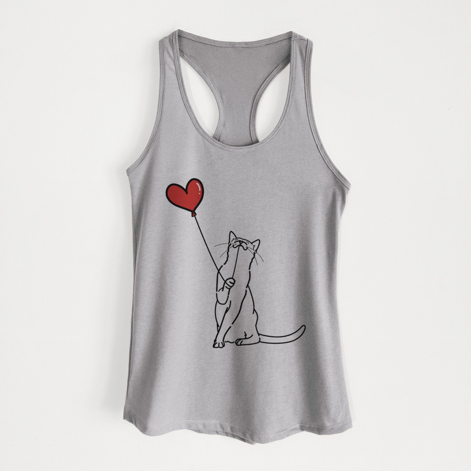 Cat Heart String - Women's Racerback Tanktop