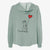 Cat Heart String- Women's Cali Wave Zip-Up Sweatshirt