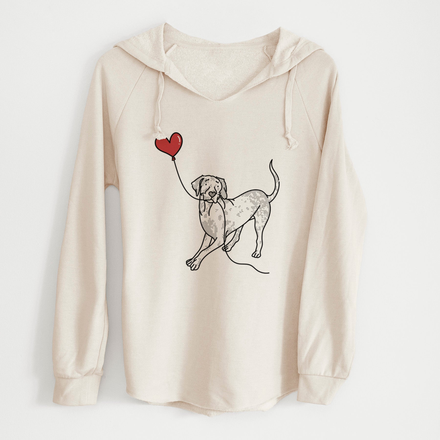 Catahoula Heart String - Cali Wave Hooded Sweatshirt