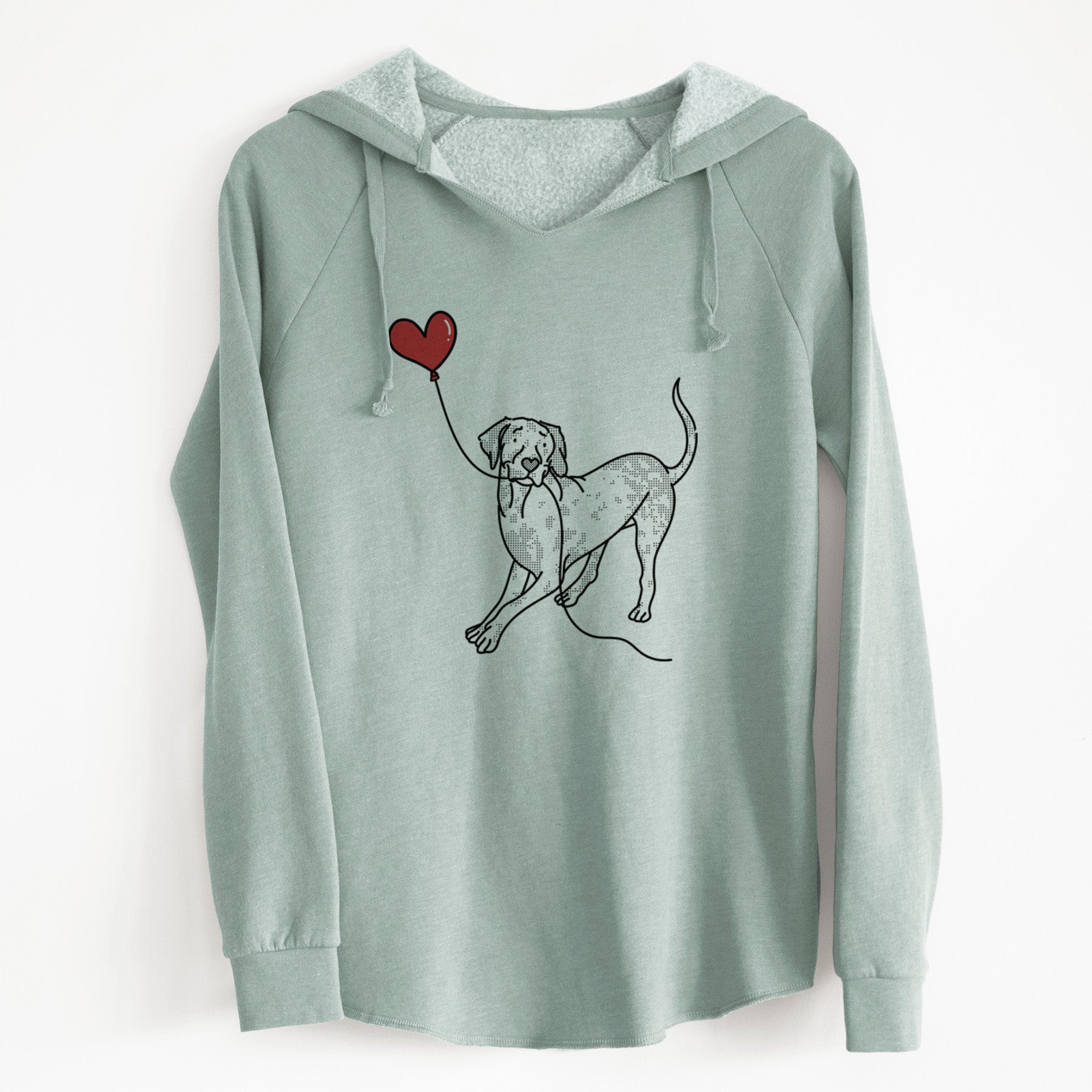 Catahoula Heart String - Cali Wave Hooded Sweatshirt