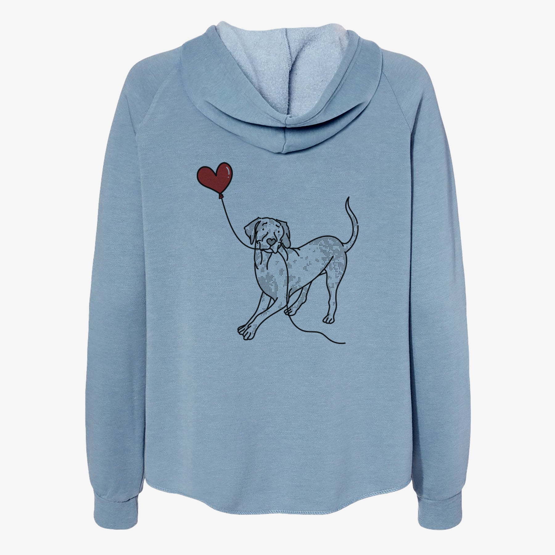 Catahoula Heart String- Women's Cali Wave Zip-Up Sweatshirt