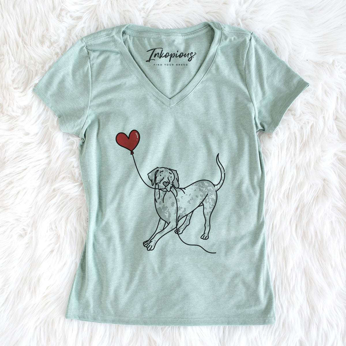 Catahoula Heart String - Women's Perfect V-neck Shirt