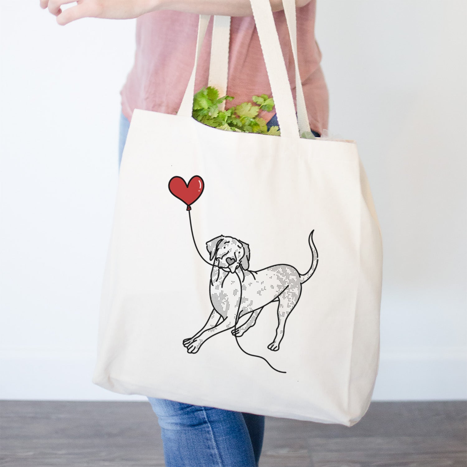 Catahoula Heart String- Tote Bag