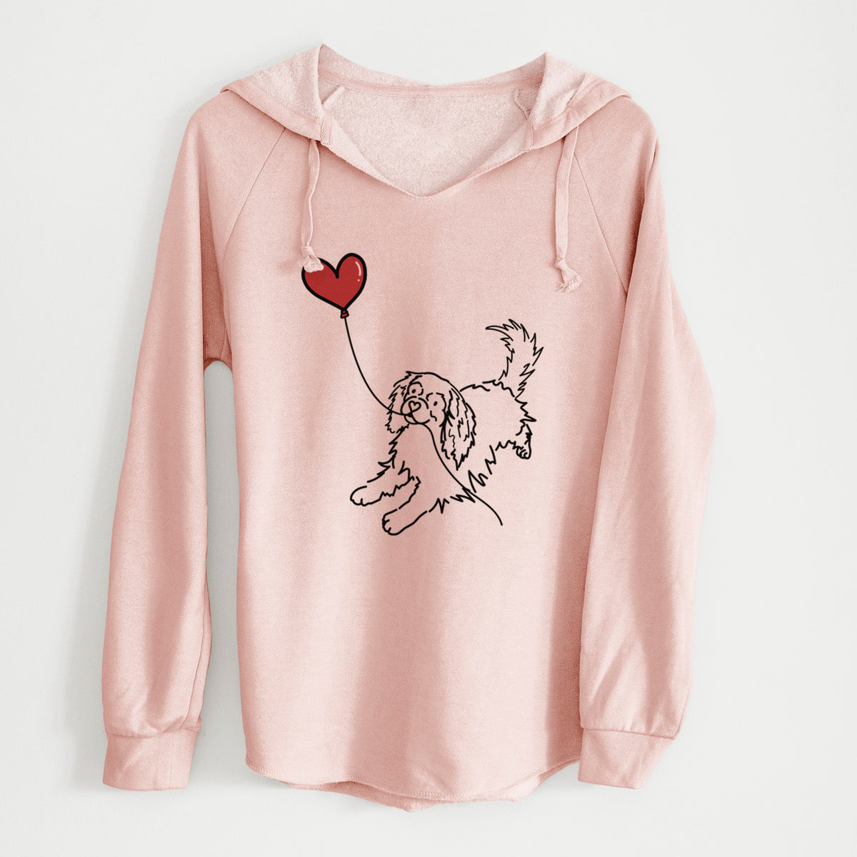 Cavalier King Charles Heart String - Cali Wave Hooded Sweatshirt