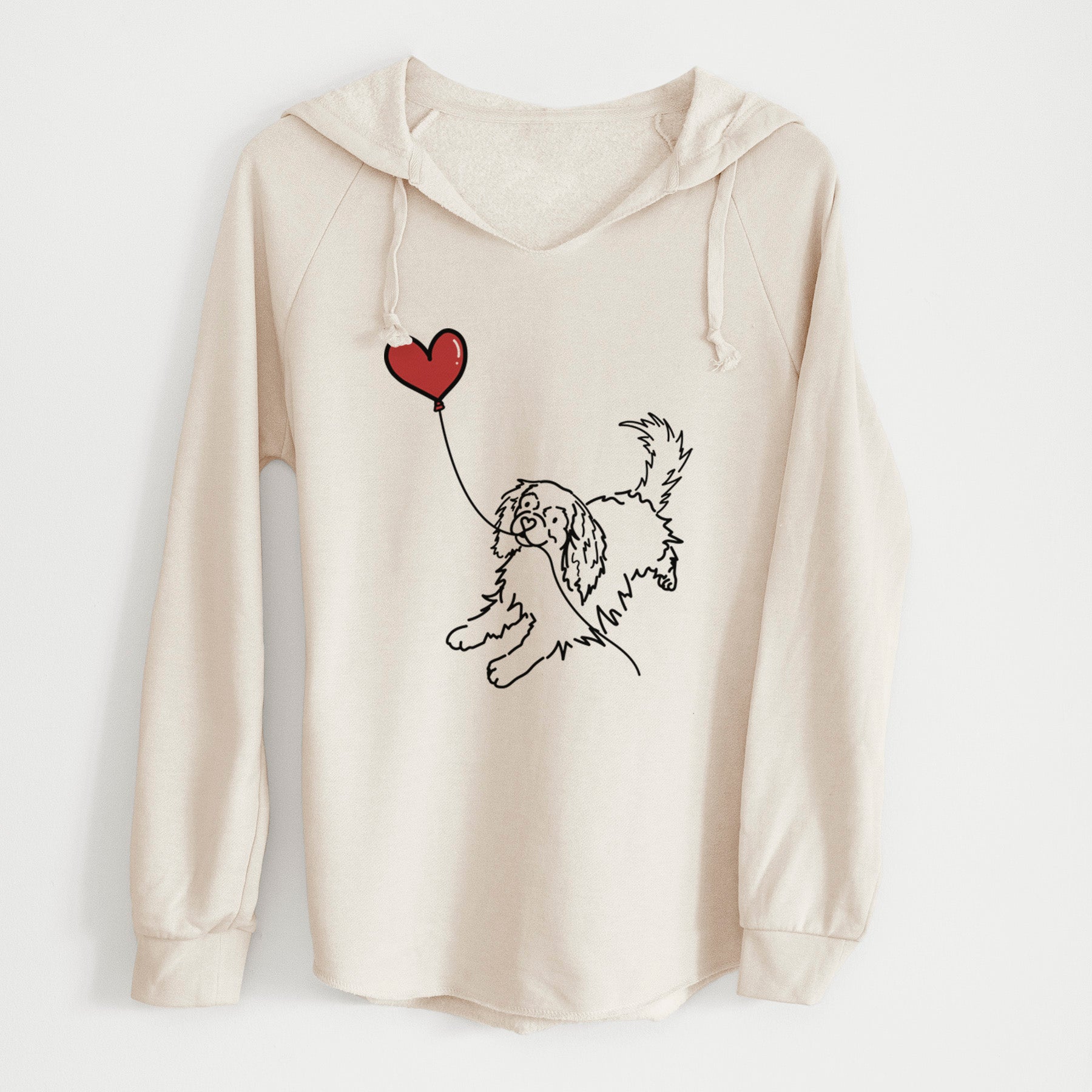 Cavalier King Charles Heart String - Cali Wave Hooded Sweatshirt