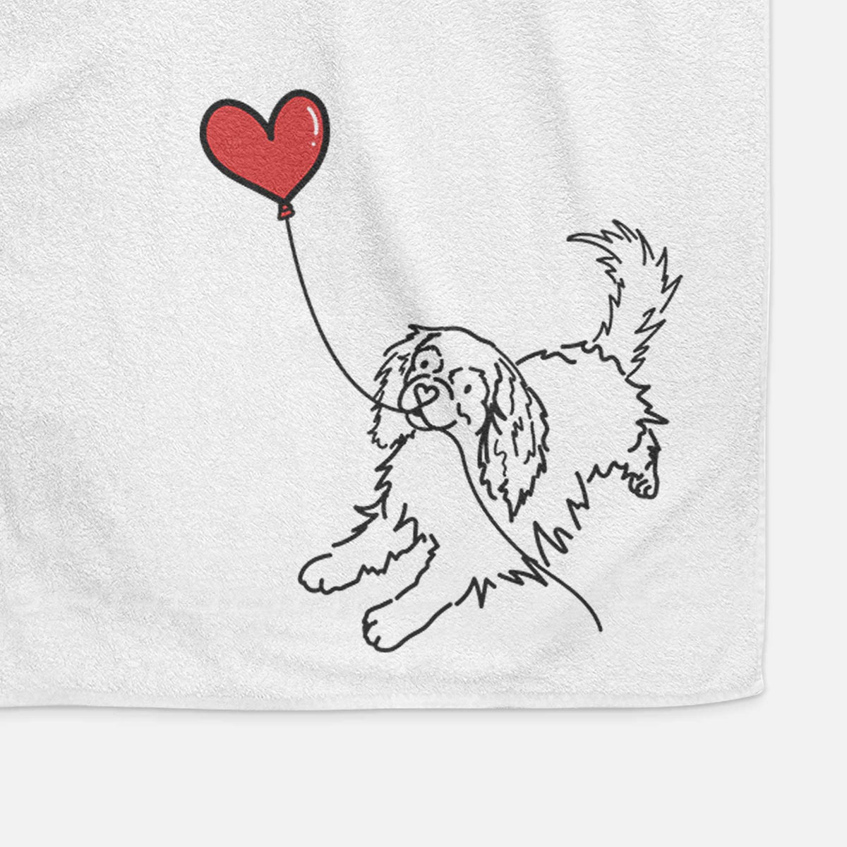 Cavalier King Charles Heart String -  Decorative Hand Towel