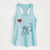 Cavalier King Charles Heart String - Women's Racerback Tanktop