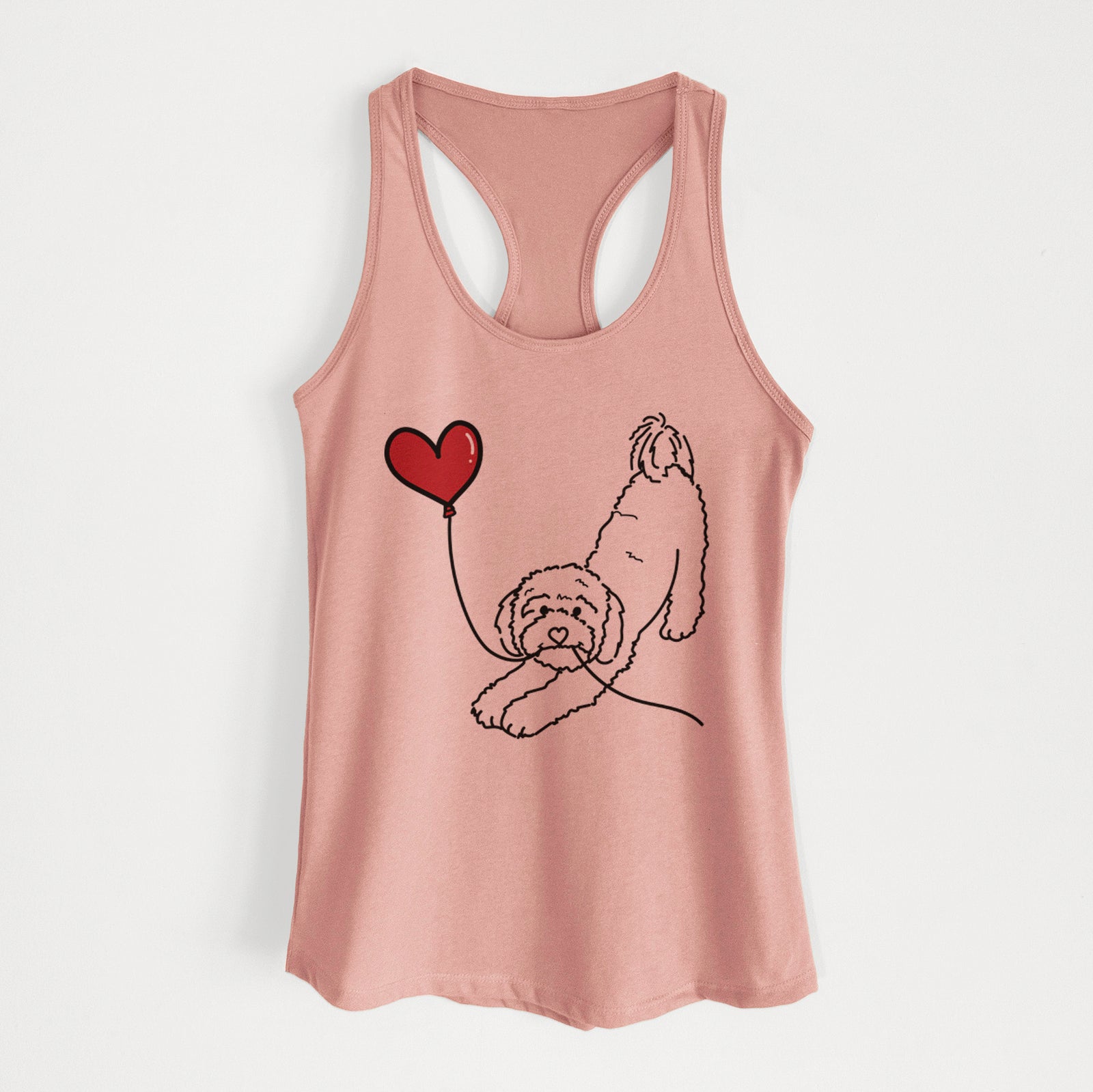 Cavapoo Heart String - Women's Racerback Tanktop