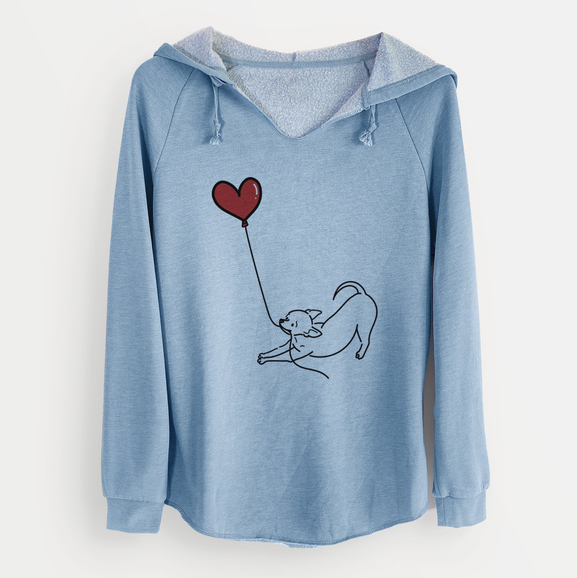 Chihuahua Heart String - Cali Wave Hooded Sweatshirt