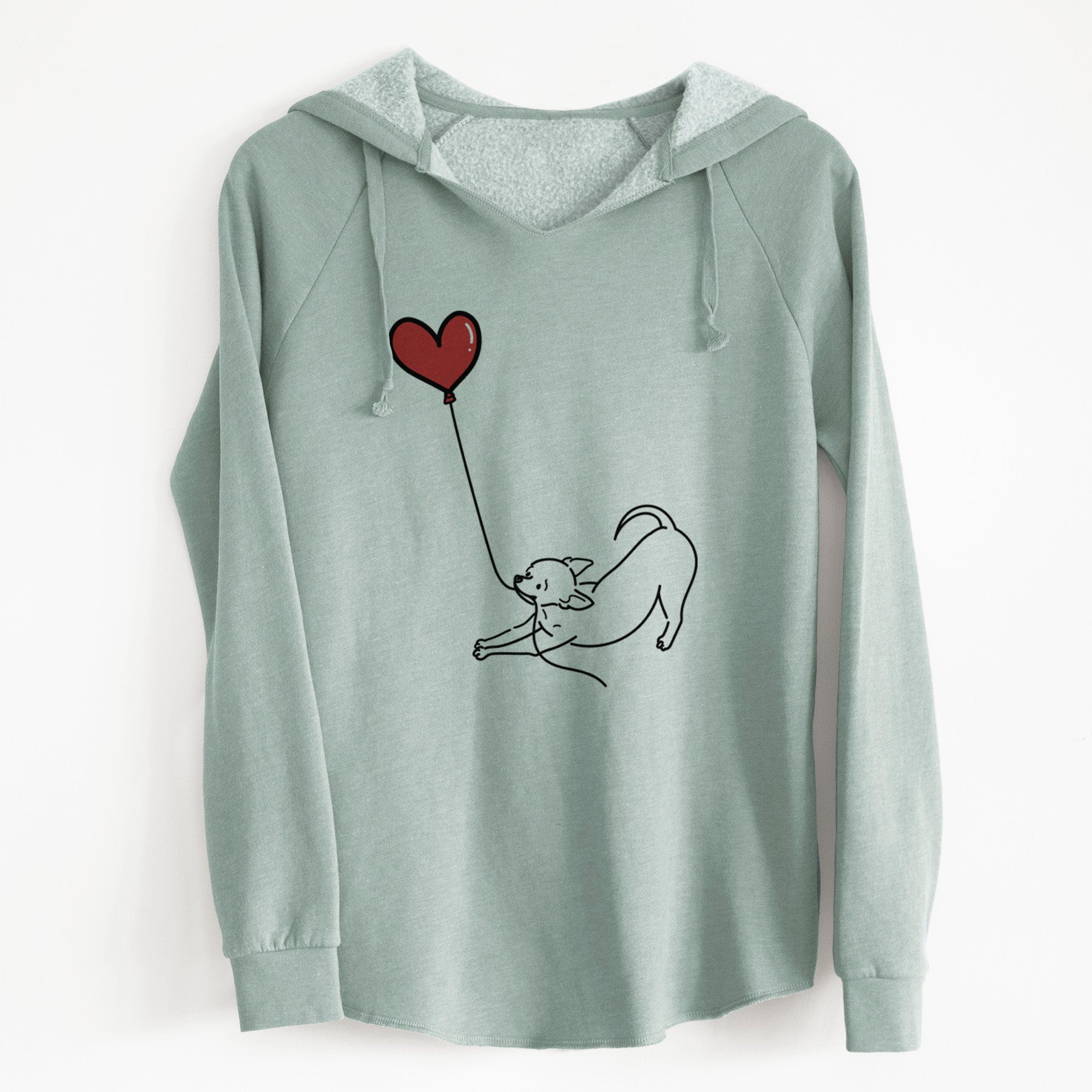 Chihuahua Heart String - Cali Wave Hooded Sweatshirt