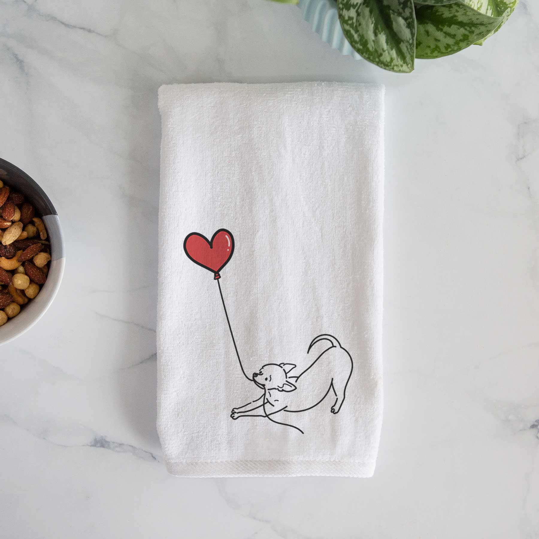 Chihuahua Heart String -  Decorative Hand Towel