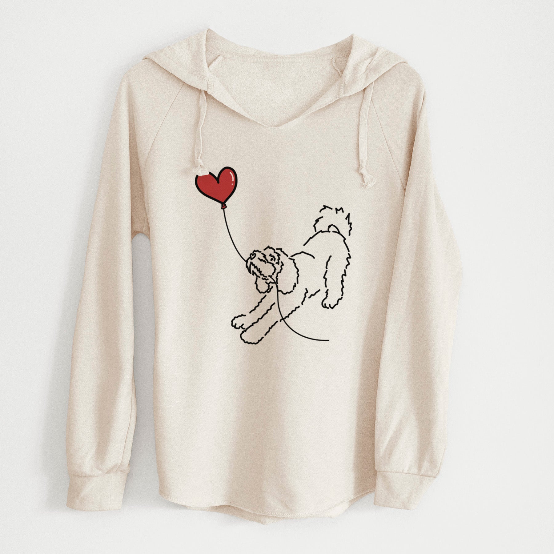 Cockapoo Heart String - Cali Wave Hooded Sweatshirt