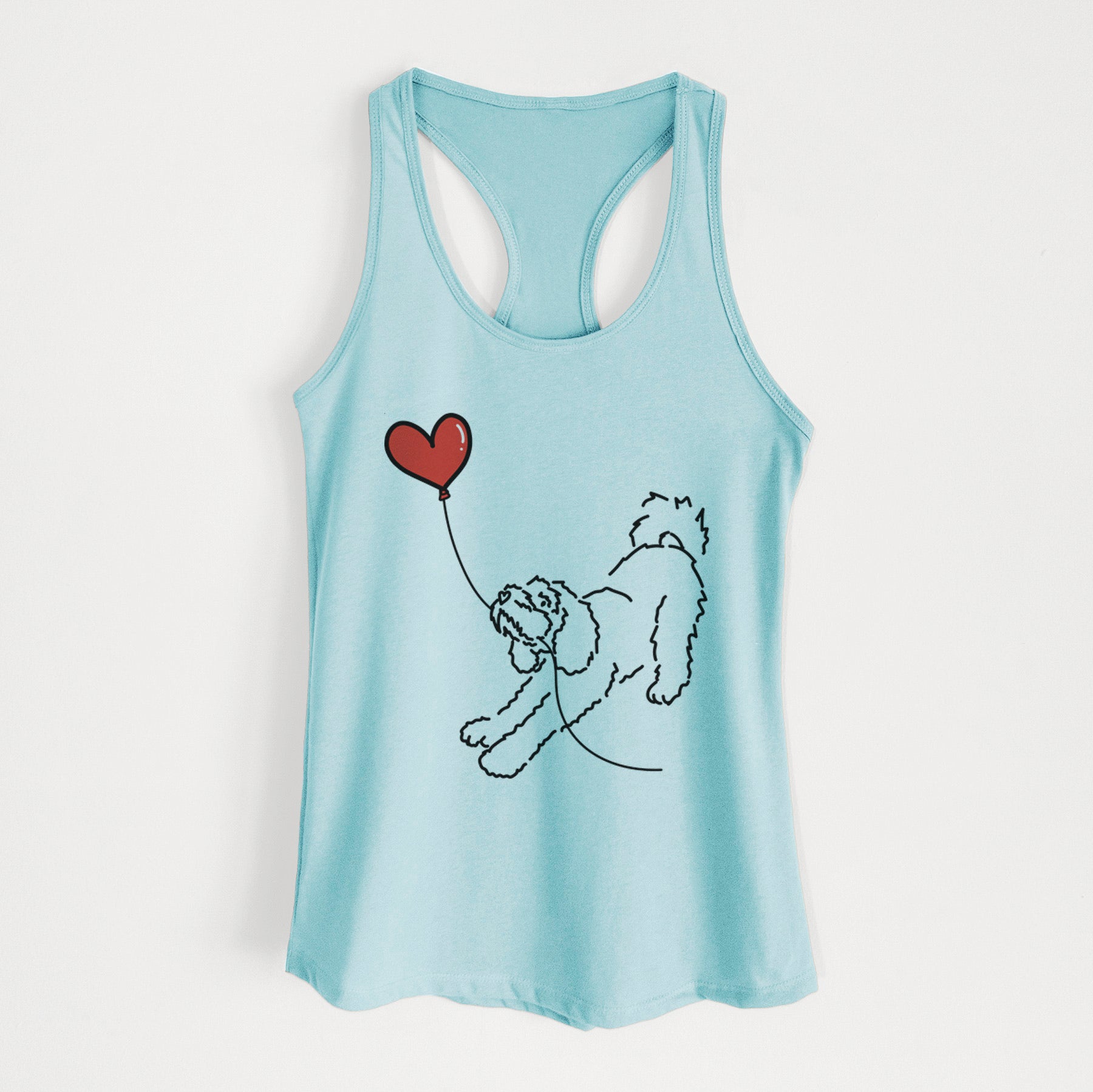 Cockapoo Heart String - Women's Racerback Tanktop