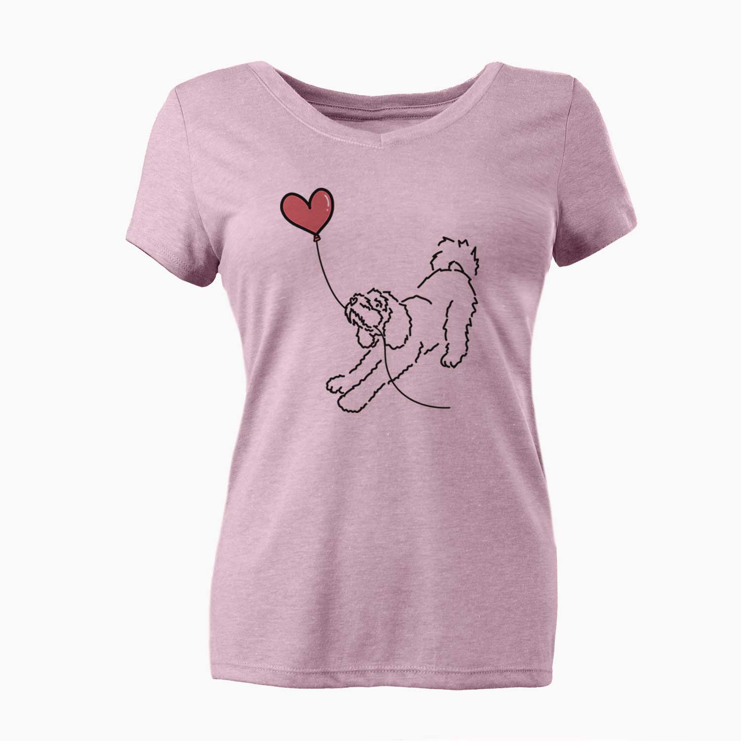 Cockapoo Heart String - Women's V-neck Shirt