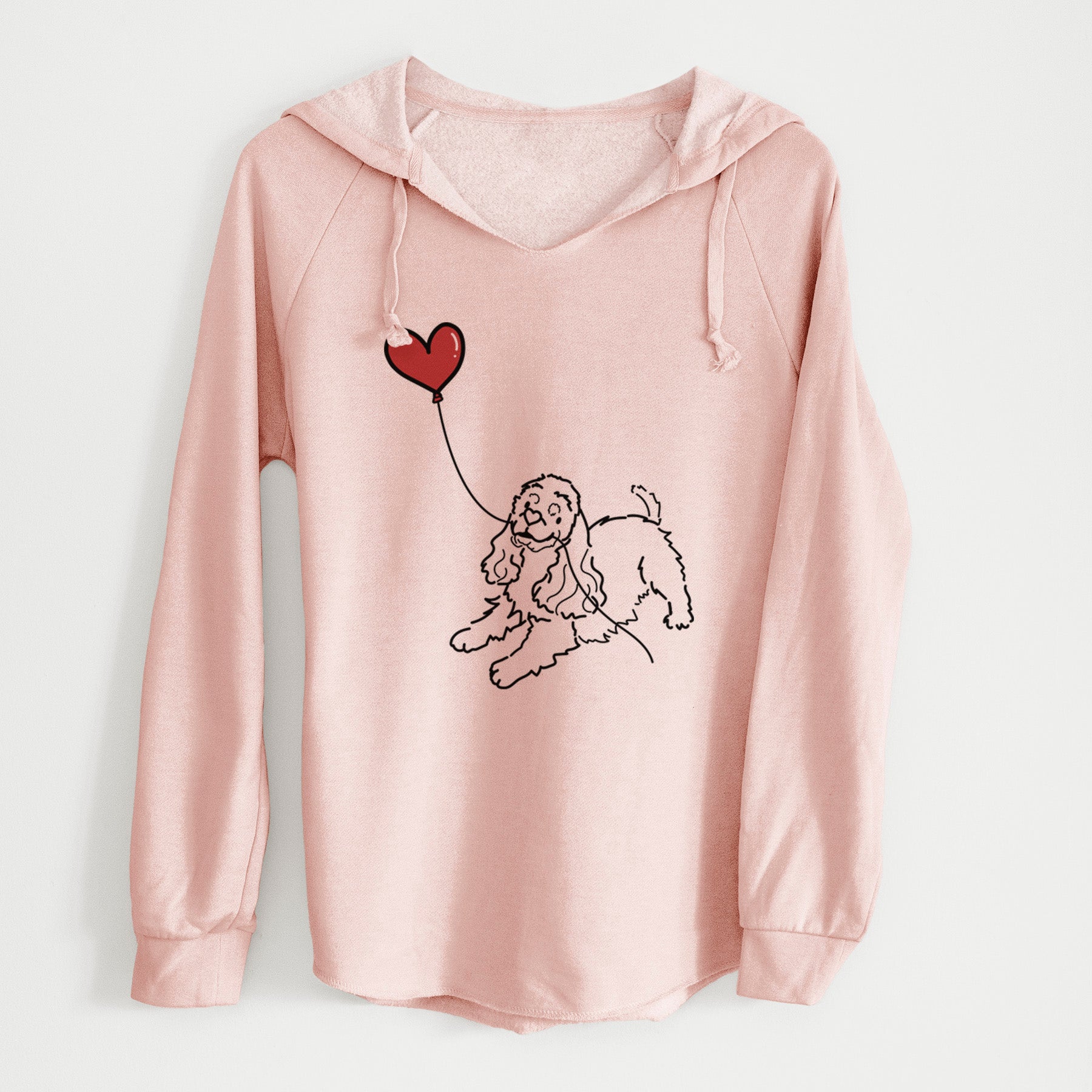 Cocker Spaniel Heart String - Cali Wave Hooded Sweatshirt