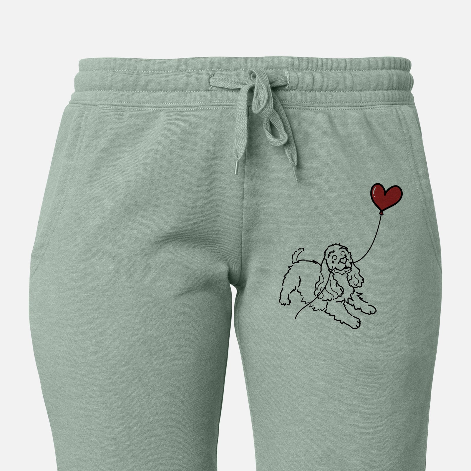 Cocker Spaniel Heart String - Women's Cali Wave Joggers