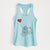 Cocker Spaniel Heart String - Women's Racerback Tanktop