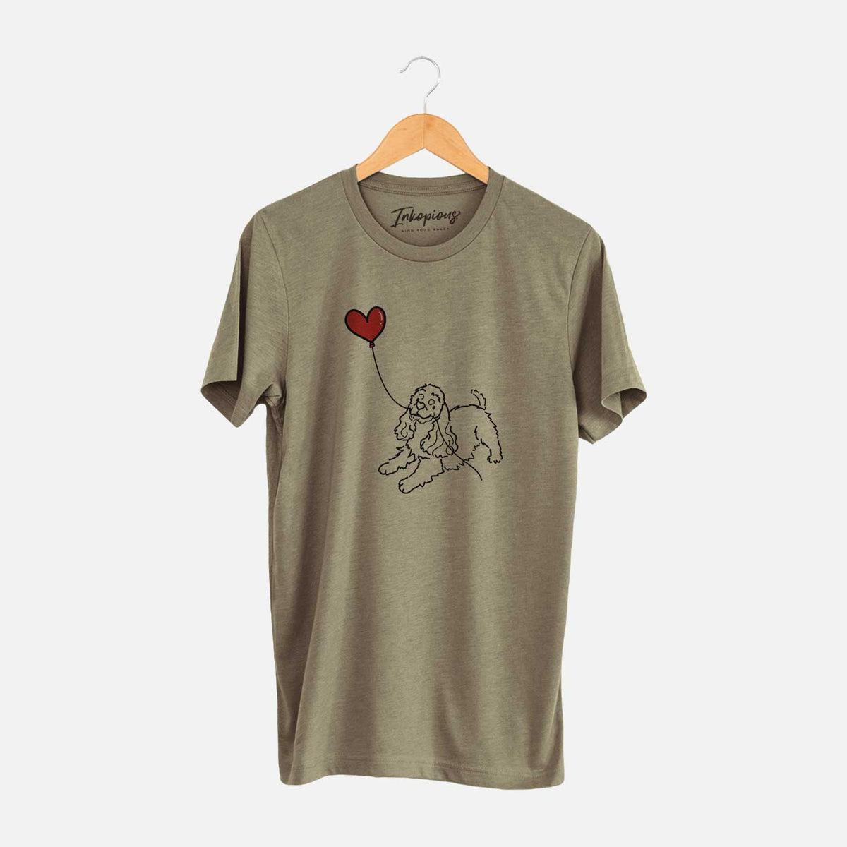 Cocker Spaniel Heart String - Unisex Crewneck