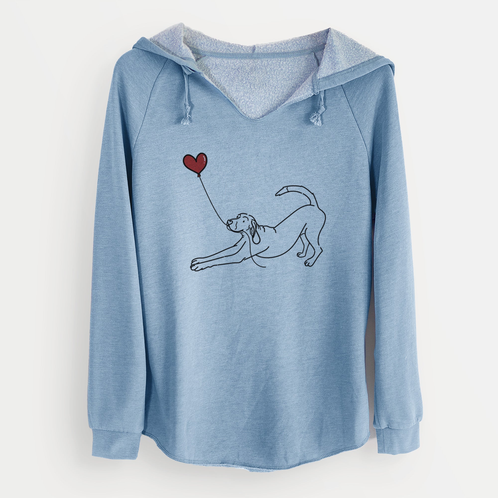 Coonhound Heart String - Cali Wave Hooded Sweatshirt