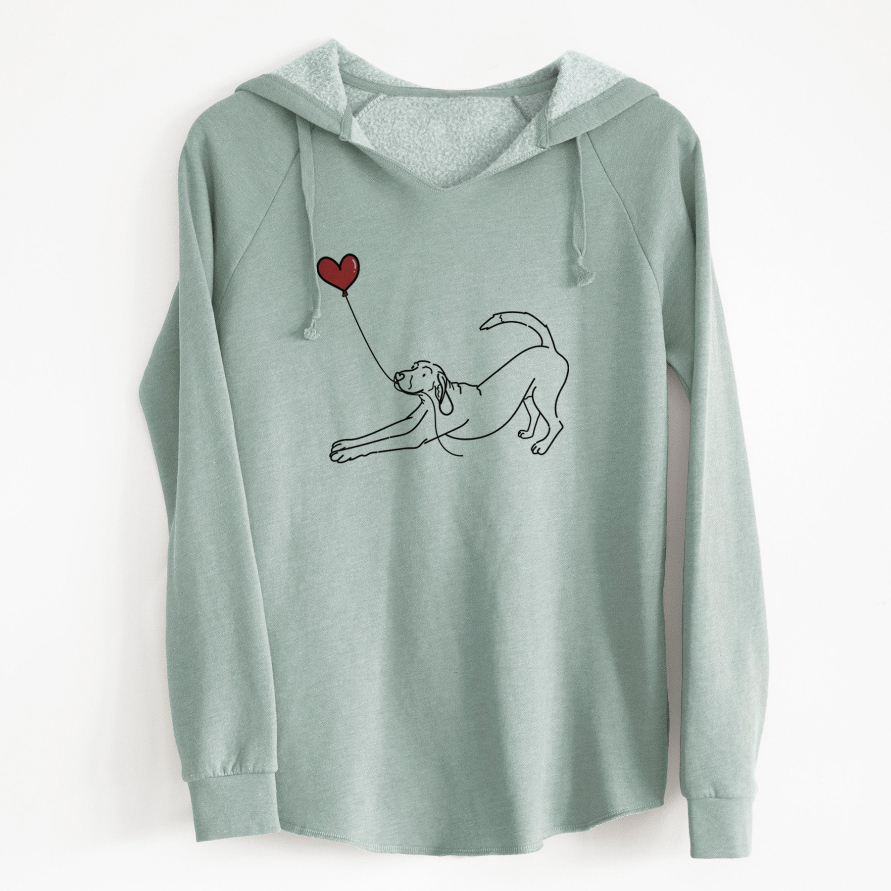 Coonhound Heart String - Cali Wave Hooded Sweatshirt