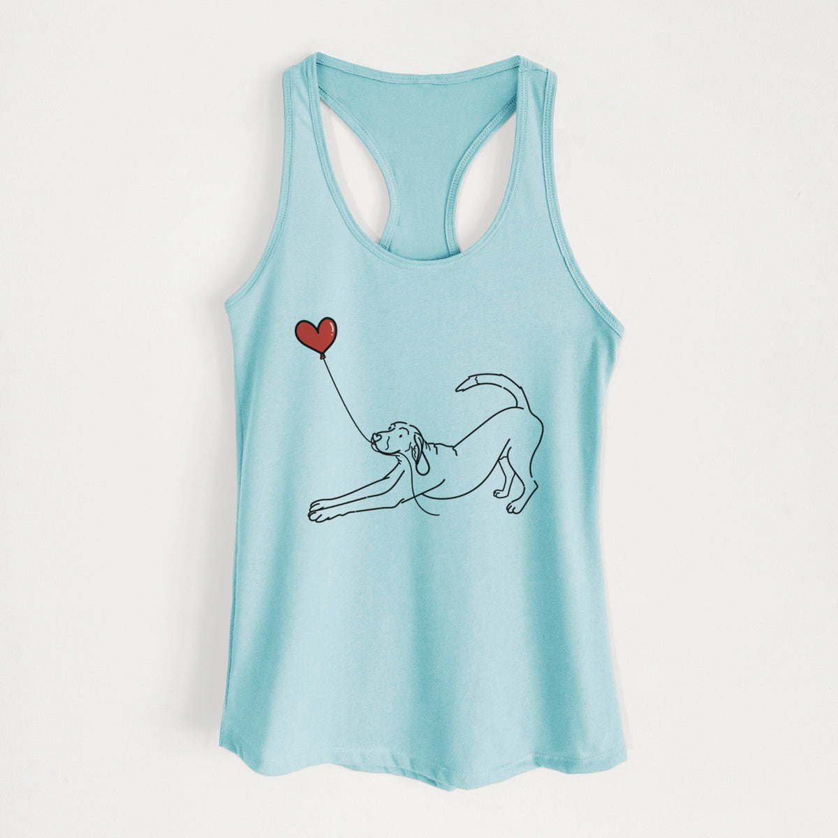 Coonhound Heart String - Women's Racerback Tanktop
