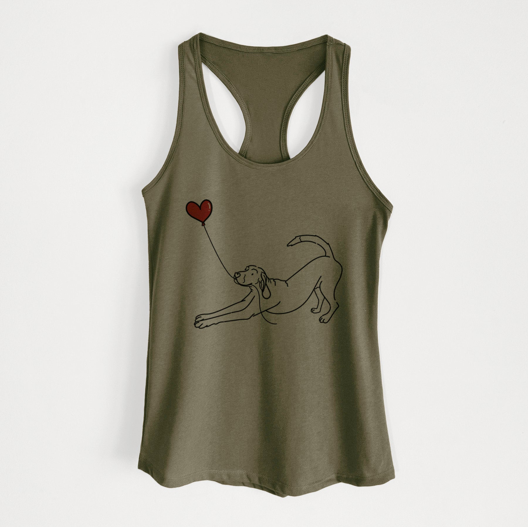 Coonhound Heart String - Women's Racerback Tanktop