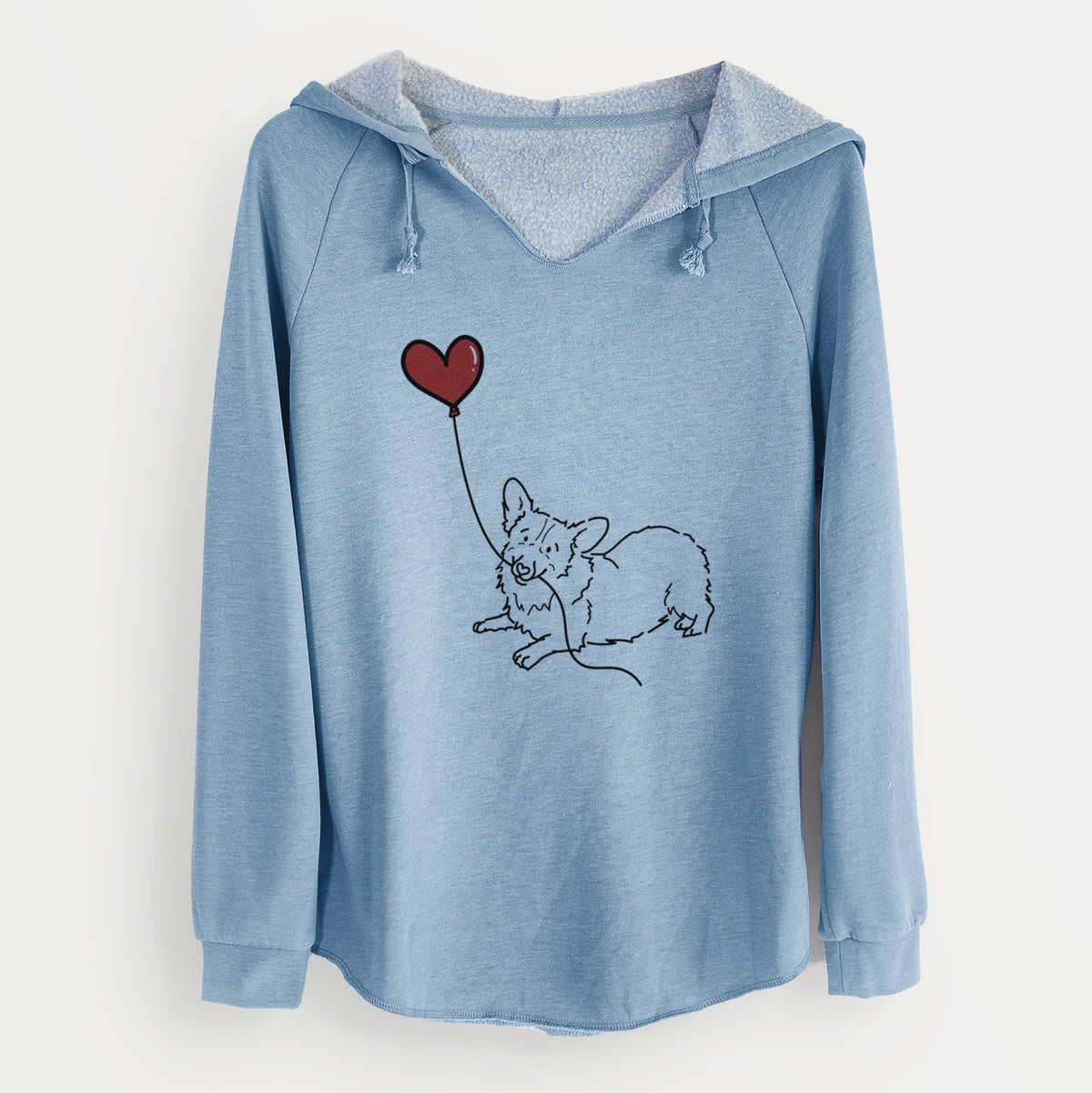 Corgi Heart String - Cali Wave Hooded Sweatshirt