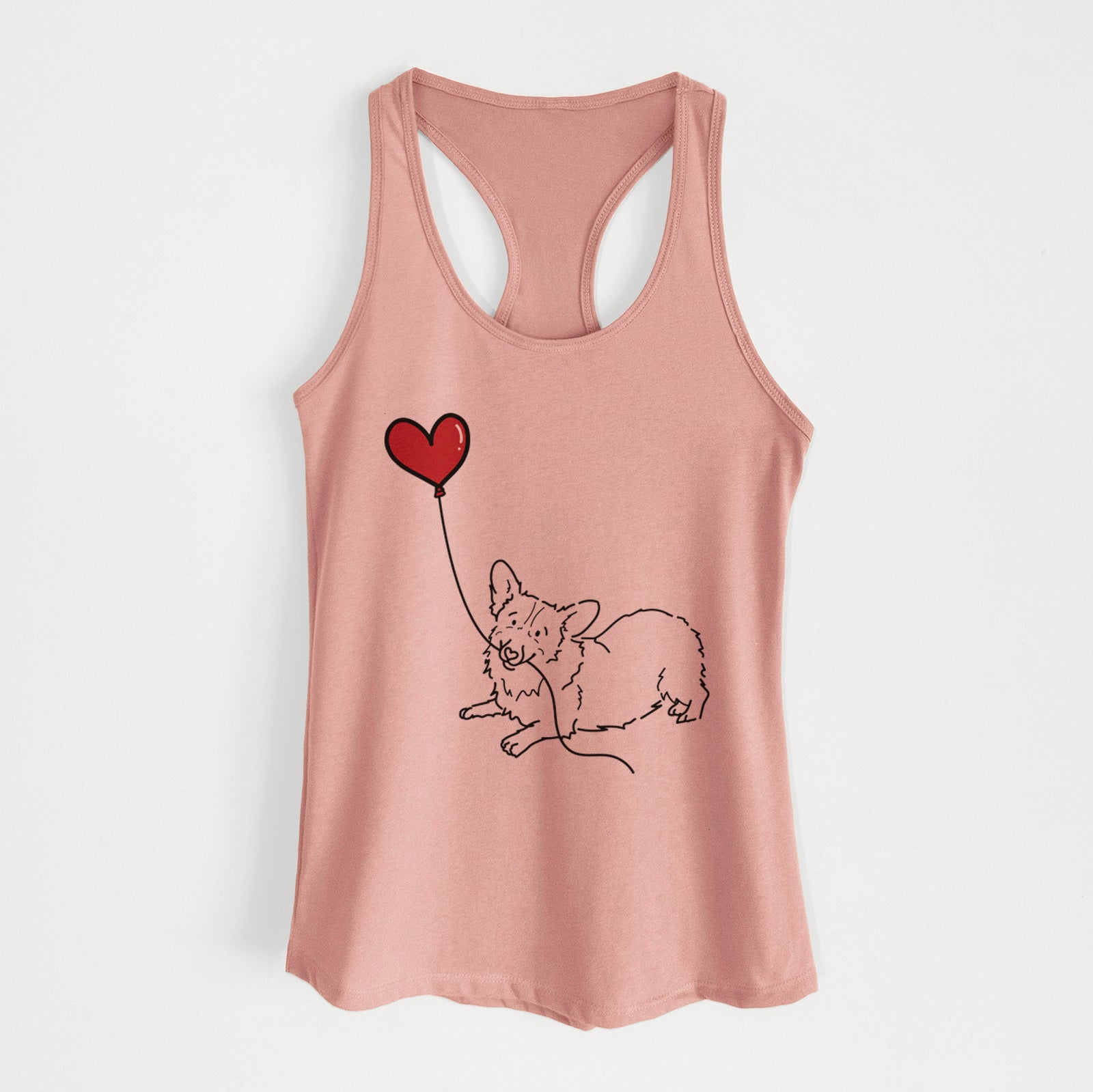 Corgi Heart String - Women's Racerback Tanktop