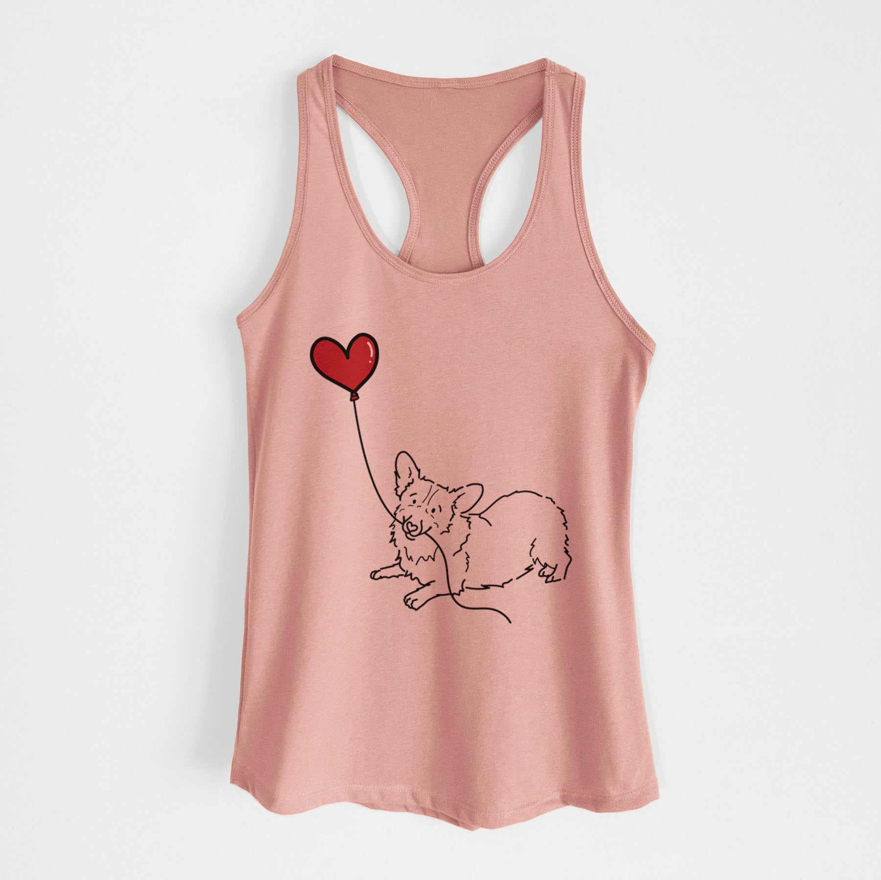 Corgi Heart String - Women's Racerback Tanktop