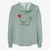 Domestic Long Hair Cat Heart String- Women's Cali Wave Zip-Up Sweatshirt