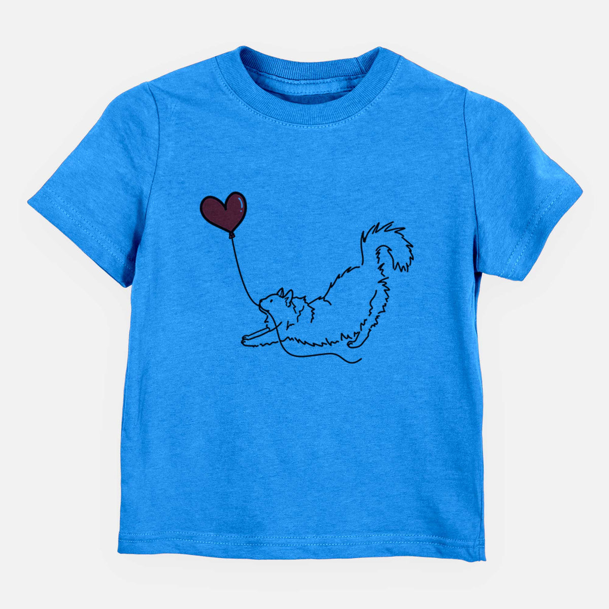 Domestic Long Hair Cat Heart String - Kids/Youth/Toddler Shirt