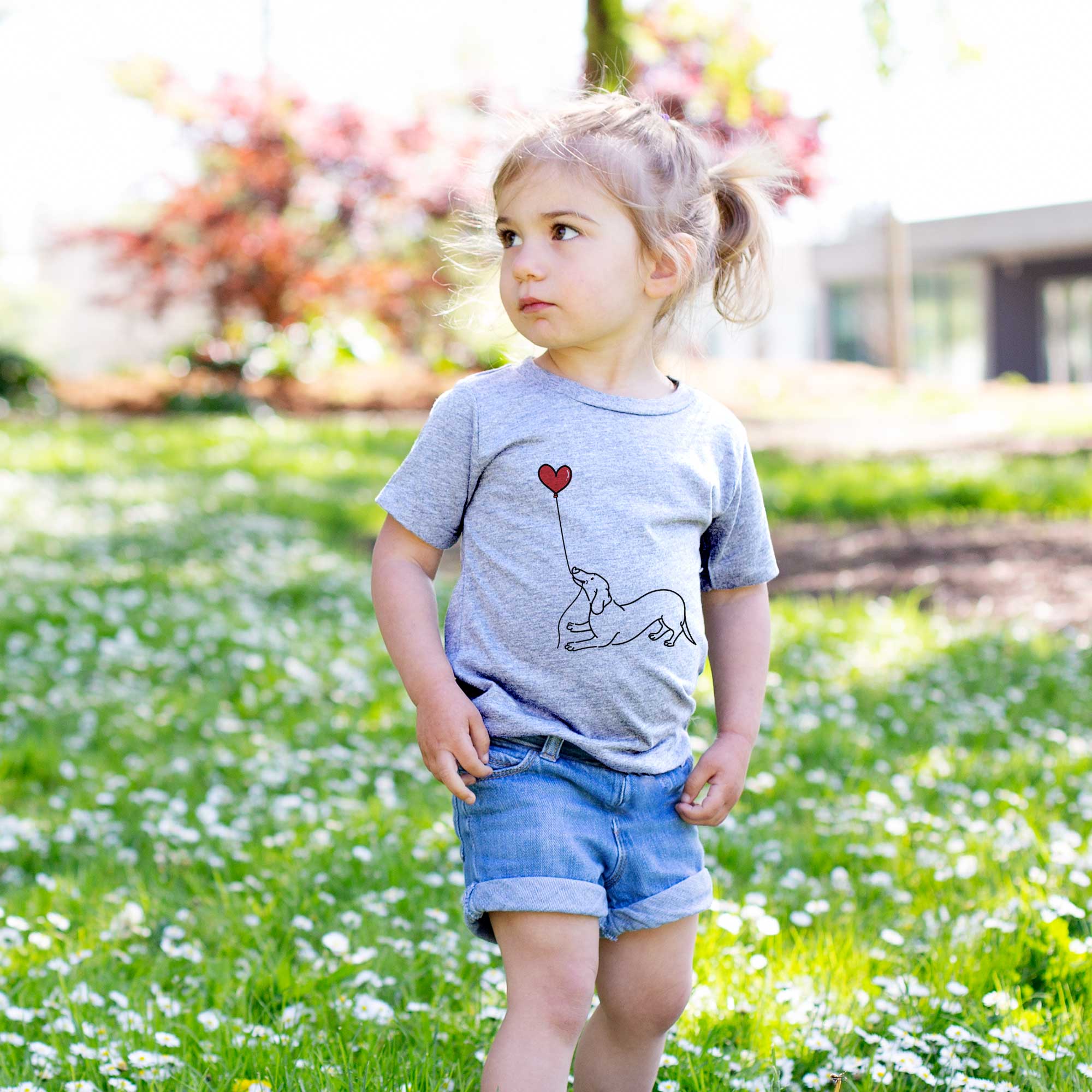 Dachshund Heart String - Kids/Youth/Toddler Shirt