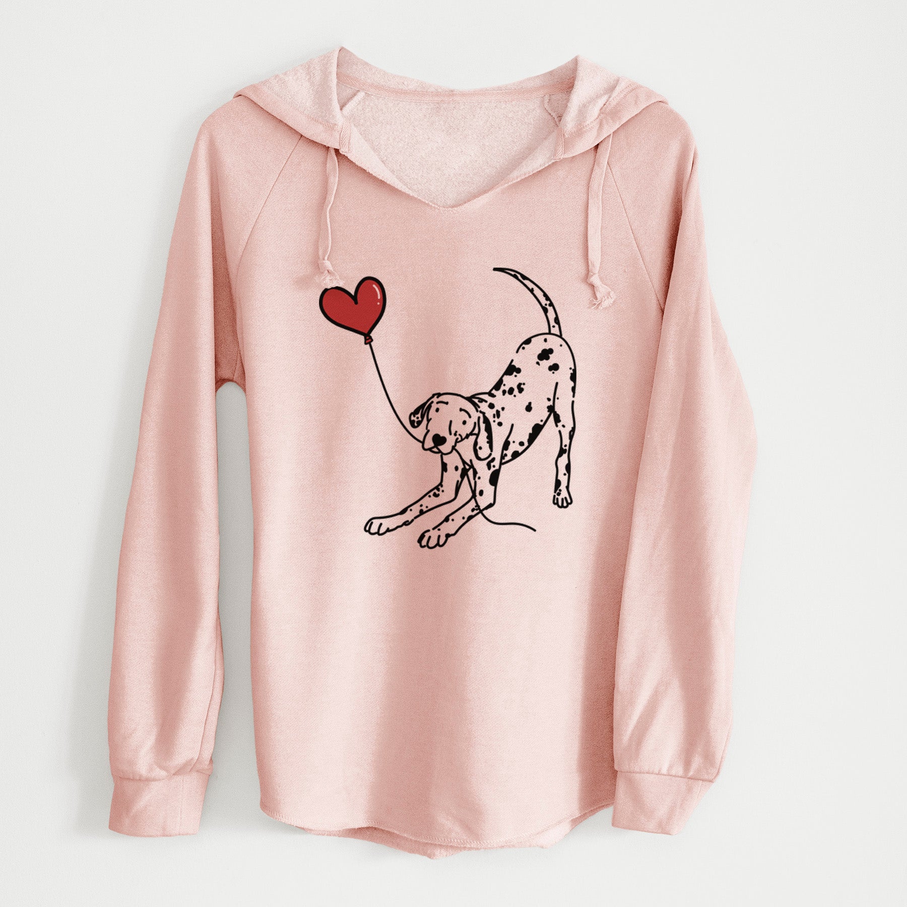 Dalmatian Heart String - Cali Wave Hooded Sweatshirt