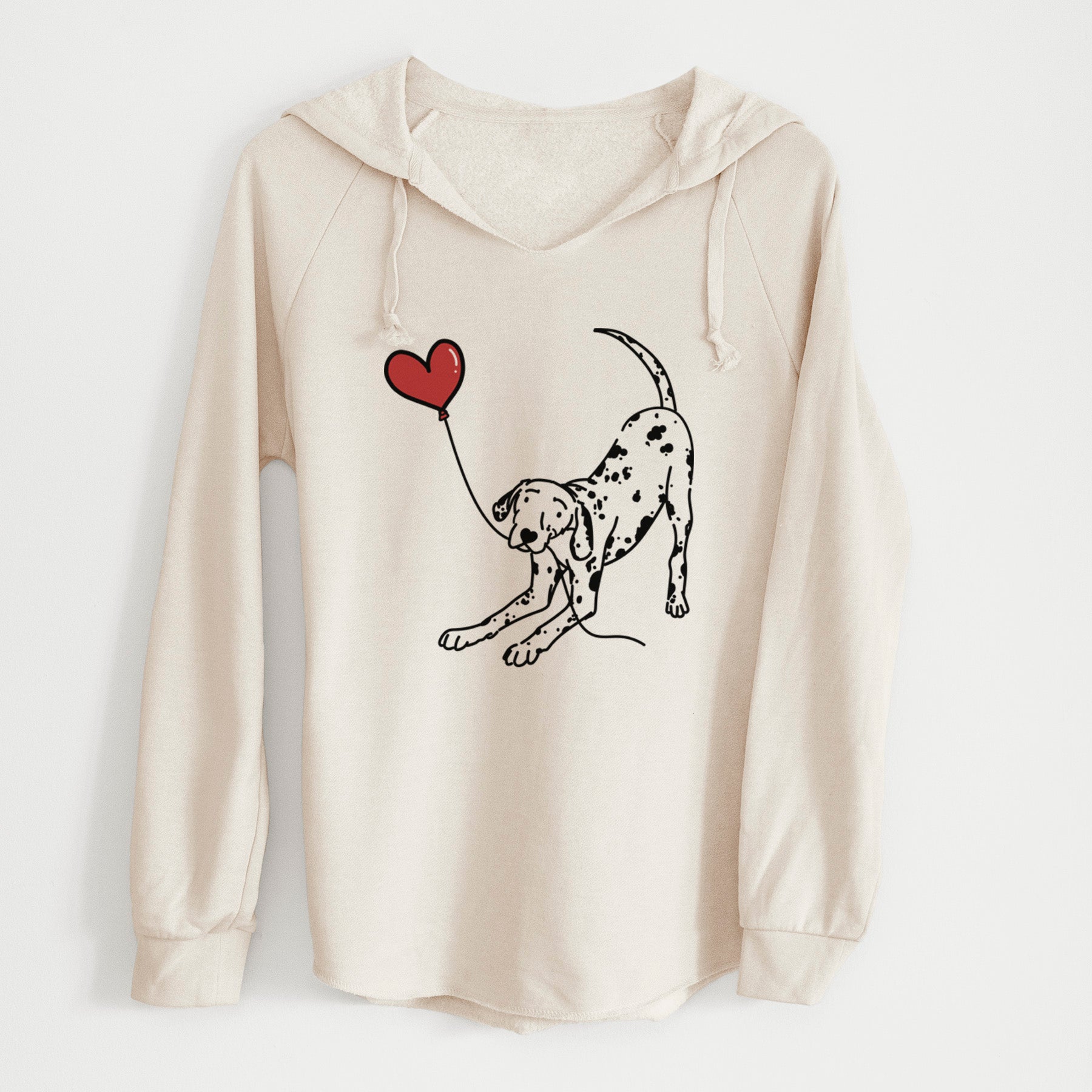 Dalmatian Heart String - Cali Wave Hooded Sweatshirt