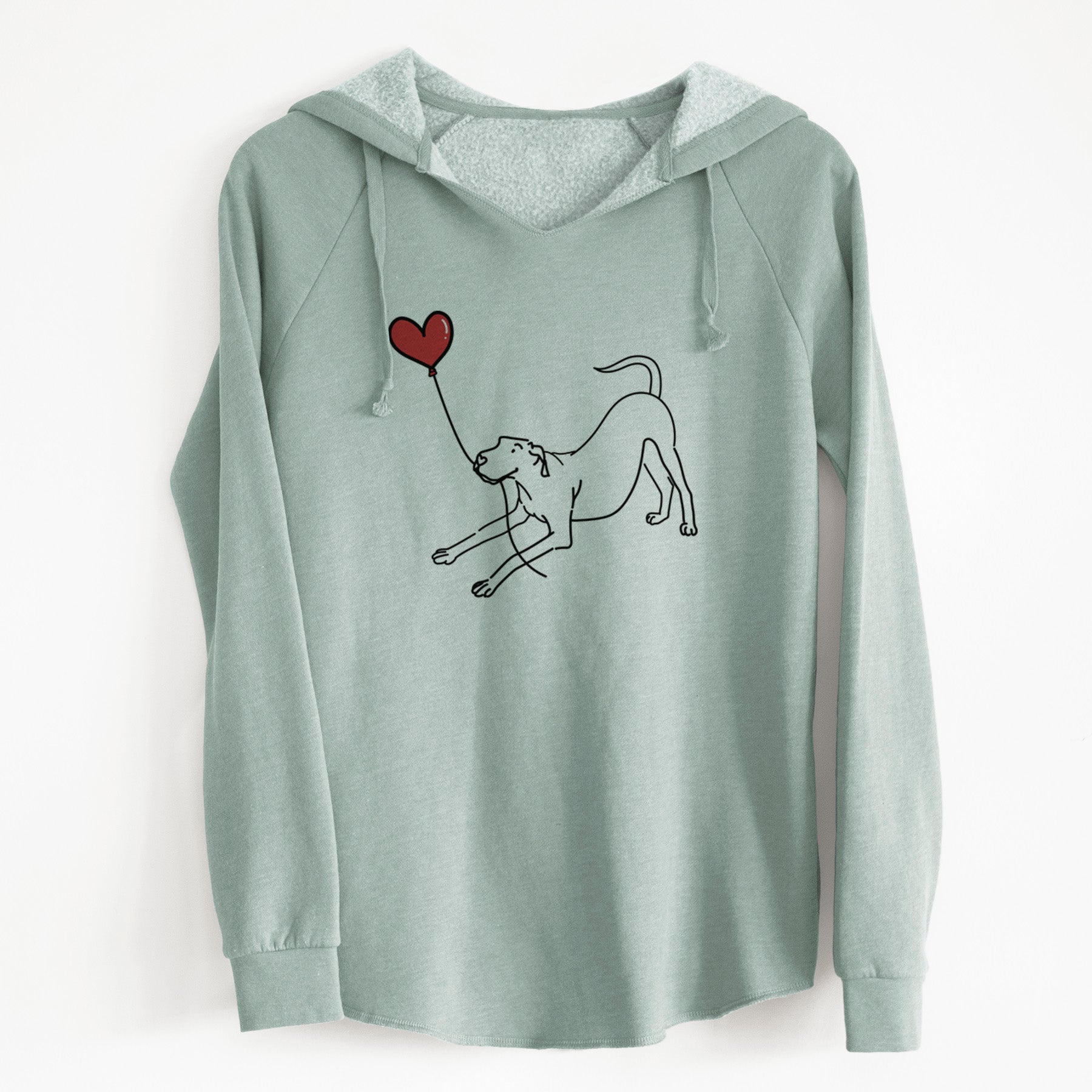 Great Dane Heart String - Cali Wave Hooded Sweatshirt