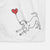 Great Dane Heart String -  Decorative Hand Towel