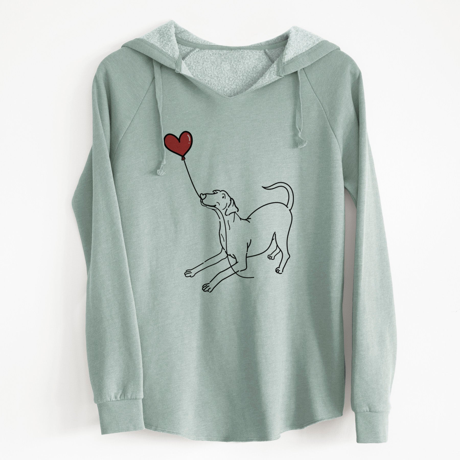 Doberman Pinscher Heart String - Cali Wave Hooded Sweatshirt