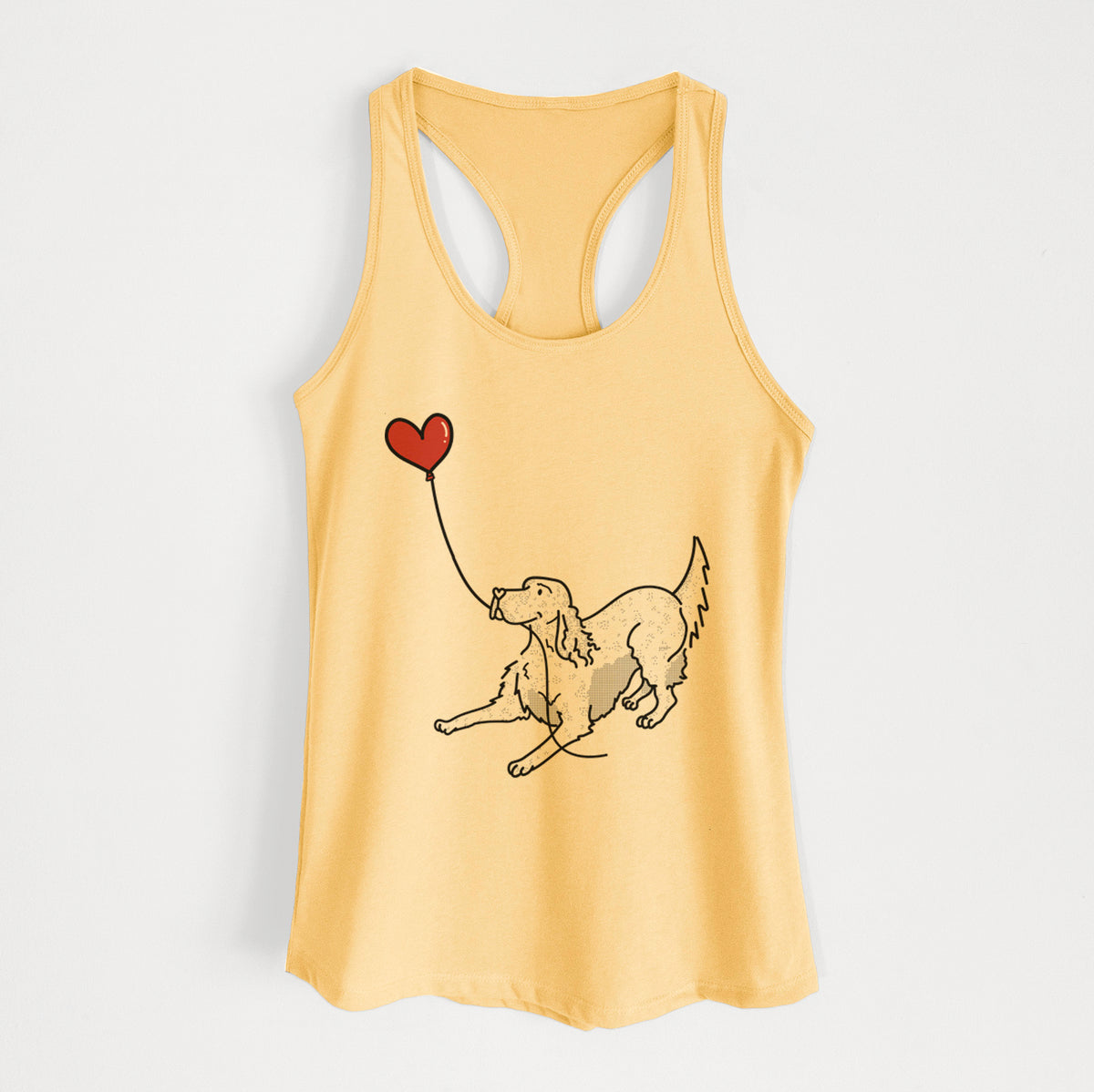 English Setter Heart String - Women's Racerback Tanktop