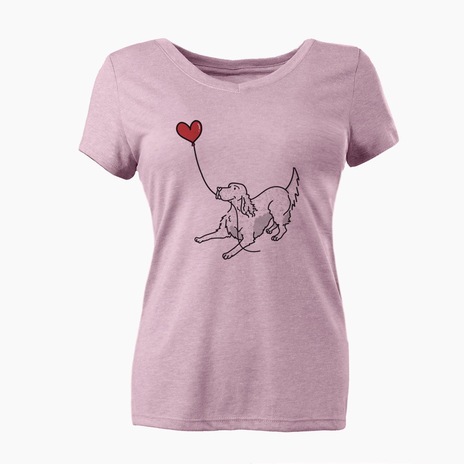 English Setter Heart String - Women's V-neck Shirt