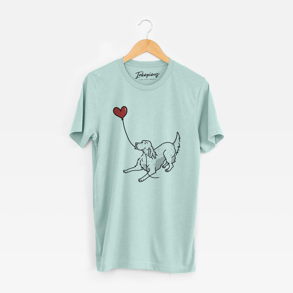 English Setter Heart String - Unisex Crewneck