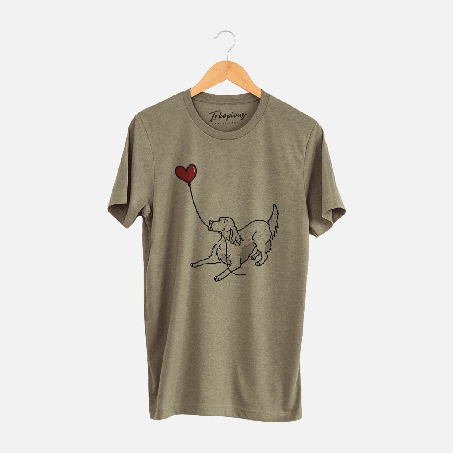 English Setter Heart String - Unisex Crewneck