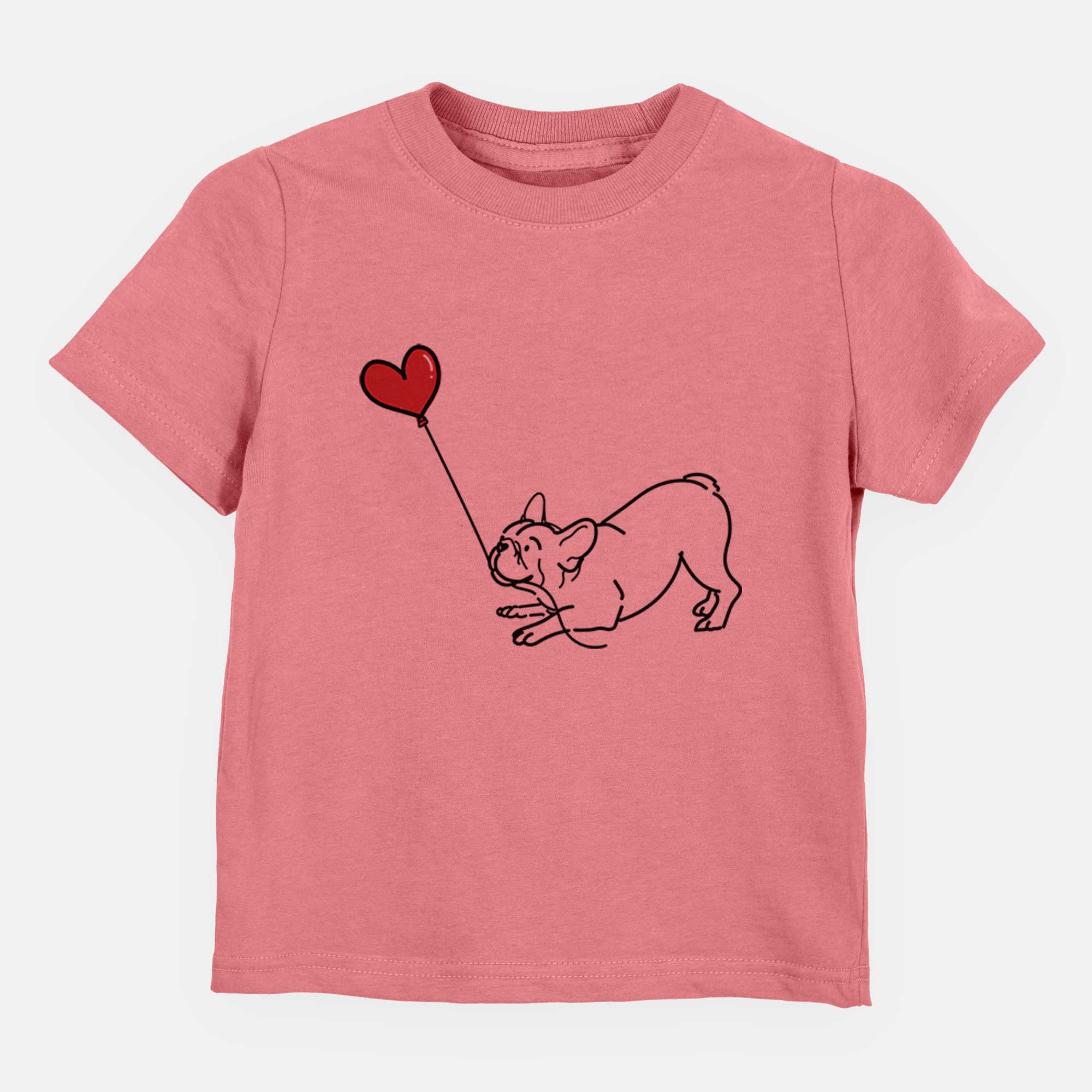 Frenchie Heart String - Kids/Youth/Toddler Shirt