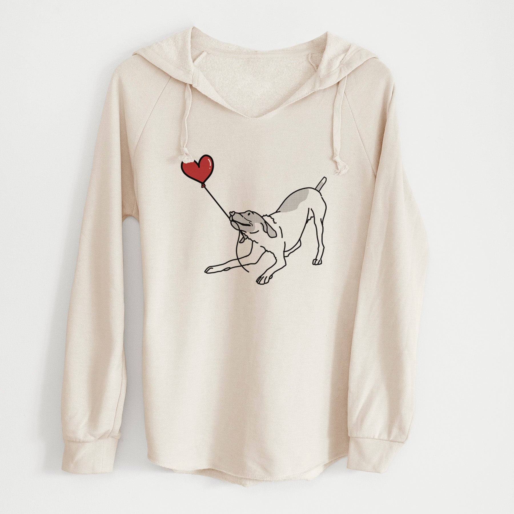 German Shorthaired Pointer Heart String - Cali Wave Hooded Sweatshirt